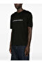 Men's Regular Fit Logo Embroidered Short Sleeve Black T-Shirt
