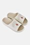 Men Houston Rockets Tonal Pop Slip On Slides, Off White - 2