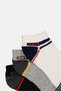 Kids Boy 3 Pairs Brand Logo Ankle Socks, Multicolor - 2