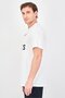 Men Sportswear Fit Short Sleeve Baseball T-Shirt, White - 2