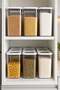 Set of 6 Vacuum Square Storage Containers 1200 ml Food Storage Container with Transparent Lid Vp-184 - 7