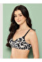 Black Printed Lightly Padded Non Wired T-Shirt Bra - 2