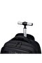 durable professional rolling backpack light weight water resistant 19 inch backpack trolley with 360 degree opening for office travel business school, lg000657-1, black - 4
