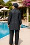 Ethnic Ancient Patterned Hijab Full Protection Swimsuit Set - 3