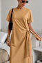 Side Tie Detailed Maxi Casual Dress