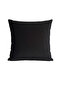 4 Pieces Black Soft Textured Salon Cushion Cover 43 X 43 cm (with Zipper) - 4