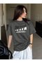 Women's Smoked Wtfk Printed Oversize T-Shirt - 4