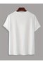Unisex White No Way Rose Printed Oversize T-Shirt - 2
