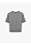 Short Sleeve Crew Neck Color Contrast Layered Knitwear Sweater - 6