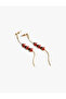 Ladybug Earrings with Dangle Steel Mixed Chain - 2