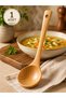 1Pc Natural Bamboo Soup Ladle 26cm Wooden Food Serving Ladle Non-Scratch Heat Resistant Kitchen Ladle - 4