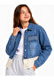 Girl's Seasonal Scalloped Stone Denim Jacket 1546