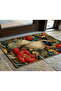 Non-Slip Sole Positive Energy Themed Washable Door Front-Bathroom Mat 40X60 cm