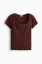 Ribbed cotton T-shirt - 5