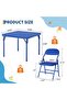 1 Box Foldable Kids Table and Chair Set with Wide Backrest, Space-Saving Foldable Design, Durable Construction, Comfortable Seating, and Easy Assembly - 2