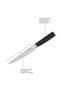 11cm Utility Knife with Blade Cover – High-Carbon Japanese Steel Kitchen Knife for Fruits, Vegetables & Everyday Food Prep - 3