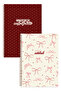 A4 Spiral Cardboard Cover Set of 2 Lined School Notebooks 80 Sheets, Lesson Schedule Maroon Ribbon - 7