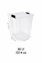 30Lt Lockable Lid Storage Box - Deep Elora Multi-Purpose Organizer Box Transparent - 5