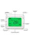 Digital LCD Thermostat with Green Backlight Display, Temperature Control Panel, Fan and Cool Mode, Room Occupancy Sensor - 4