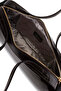 Women's Genuine Leather Brown Patent Leather Handbag - 5