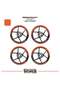Yamaha Yzf-R125 Wheel Rim Strip – Half Rim Cover & Yzf-R125 Lettering Sticker Set - 2