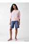Xside Pink Minnie Mouse Embroidered Oversize Women's Sweatshirt - 2