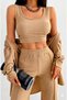 Women's Suit Shirt Crop Pants Combination - 3