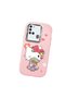 Samsung Galaxy A21S Compatible Case Camera Protector Pink Silicone Couple Phone Case with Kitty Pattern - 3