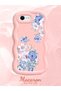 iPhone 6S Plus Compatible Case Camera Protector Pink Silicone Couple Phone Case Floral Pattern - 2