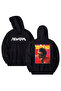 The Weeknd Printed Cotton Long Sleeve Hooded Sweatshirt with 3 Yarns