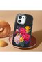 Oppo F31 5g Compatible Case Camera Protector Black Silicone Couple Phone Case with Floral Pattern - 2