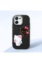 Oppo A6 Pro Compatible Case Camera Protector Black Silicone Couple Phone Case Kitty Patterned