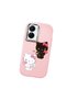 Vivo Y02S Compatible Case Camera Protector Pink Silicone Couple Phone Case with Kitty Pattern - 3