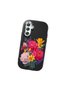 Samsung Galaxy M34 Compatible Case Camera Protector Black Silicone Couple Phone Case with Floral Pattern - 3