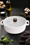 Fika Ceramic Coating Induction Shallow Pot 26 cm - White - 5