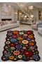 Sdt Mixed Patterned Modern Woven Base Decorative Carpet Sdtamor1336