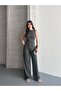 Modal Pike Gathered Slim Trousers and T-Shirt Set - 2