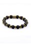 Natural Stone Onyx Hematite Natural Stone Men's Bracelet Eub14Oh