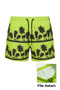 Men's Swim Shorts with Zipper Pockets and Mesh Lining, Quick Drying, Premium - 2