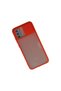 Samsung Galaxy A02S Case Palm Frosted Camera Sliding Silicone - Red - 2