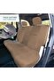 Front Set Faux Leather Car Seat Covers for Low Back Seat with Removable Headrest, Universal - 4