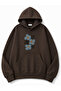 Love Flower Printed Hooded 2 Thread Threaded Sweatshirt