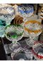 Bohemia Crystal 6 Pieces Colorful Cut Glass Multipurpose Cup Bowl 200 ml - 8