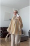 Flounced Sleeves Chiffon Scarf Lined Summer Blouse
