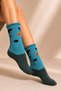 Women's Cotton Elasticless Socks with Patterned Design, Multi-Colored, Pack of 4 - 4