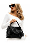 Black Patent Leather Women's Hand and Shoulder Bag - 8