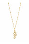 Seahorse Figured Pearl and Zircon Stone Stainless Steel Women's Necklace