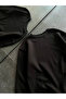 Winter crew neck three-thread basic sweatshirt - black - 2