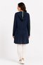 Women's Hooded Sport Style Navy Blue Cardigan - 2