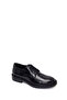 Men's Black Lace-Up Leather Casual Shoes Wm730018Dv - 8